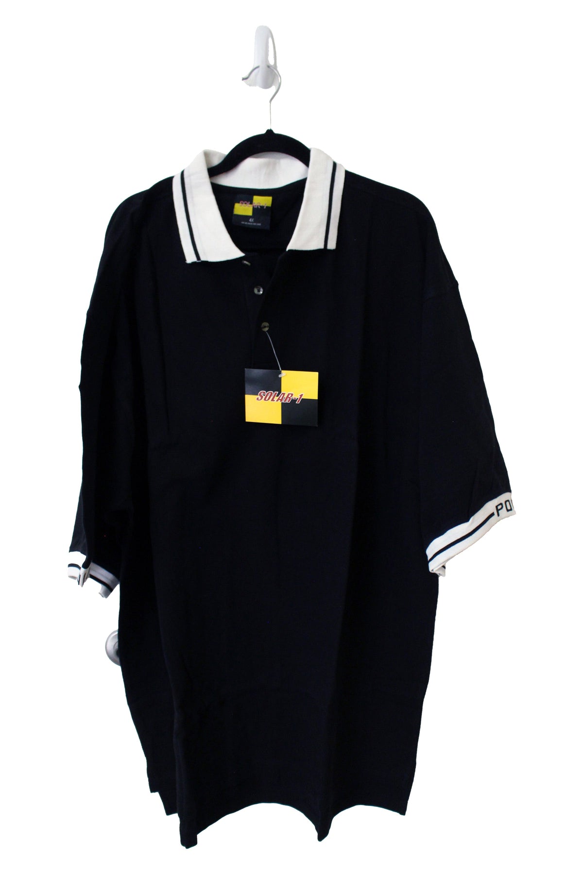 Solar 1 Polo Shirt Men's Size 4X (Black)