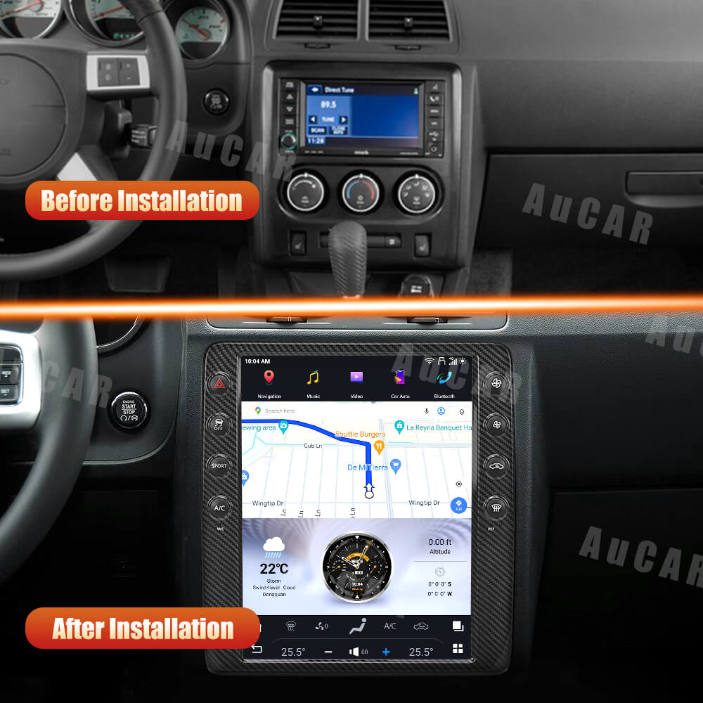 Smart Head Unit For Dodge Challenger 2008-2014 12.1 Inch Screen Android 13
