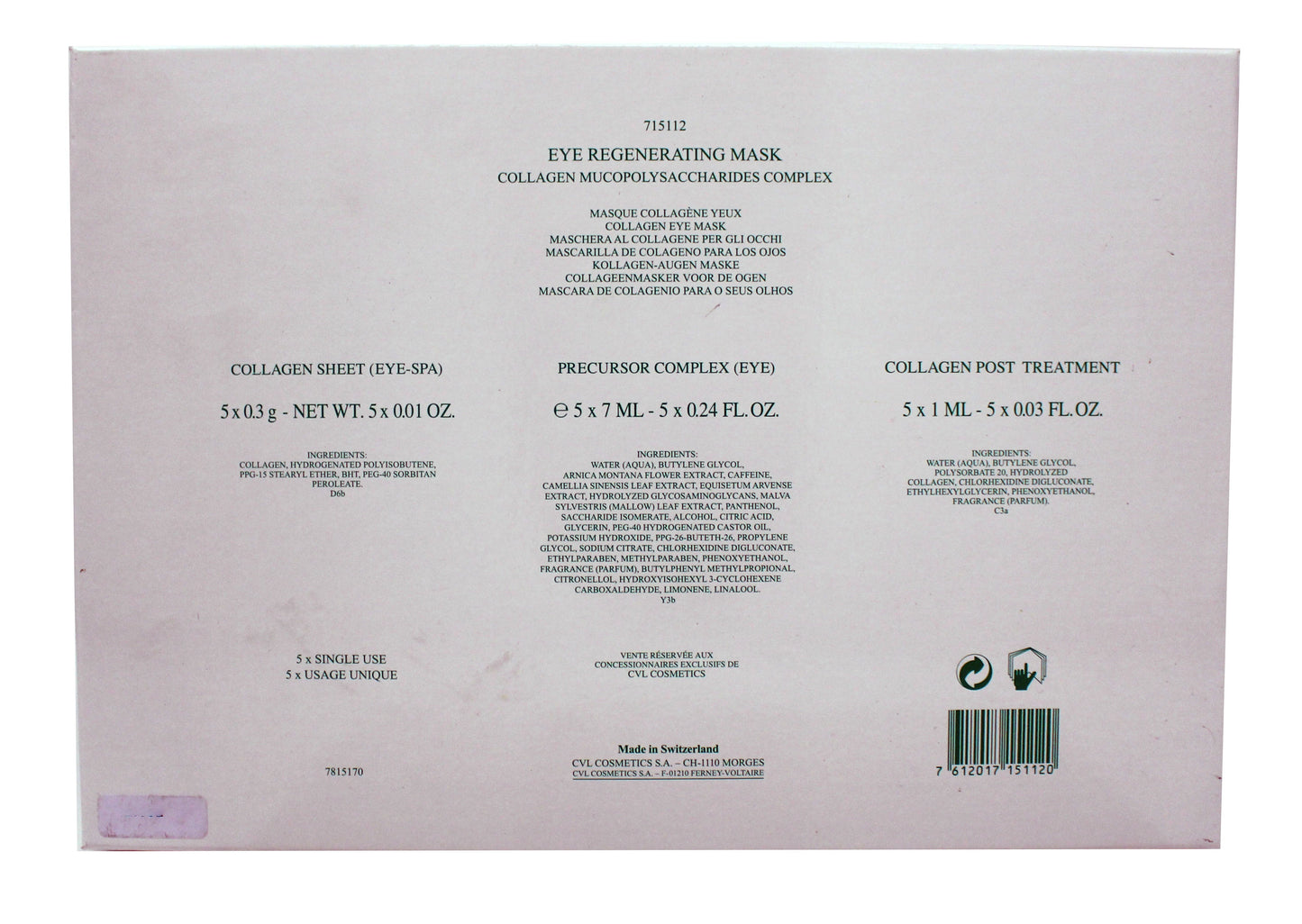 Valmont - Eye Regenerating Mask Set