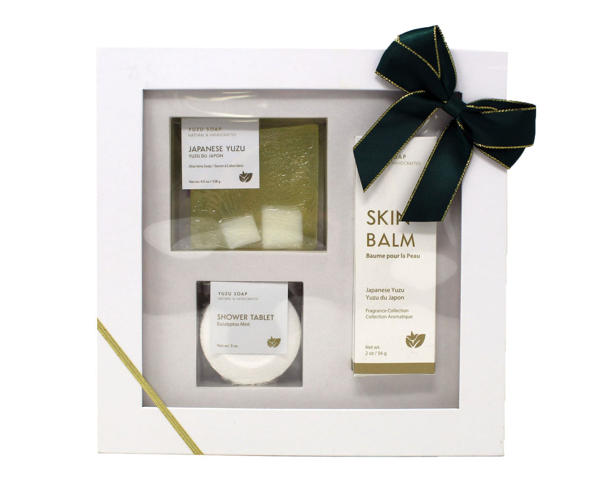 Yuzu Soap Japanese Bath & Body Gift Set 3 Pieces
