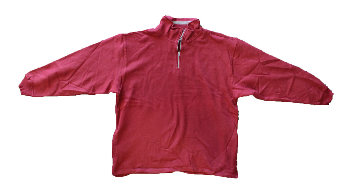 Solar 1 Quarter Zip Collared Pullover Burgundy 2XL
