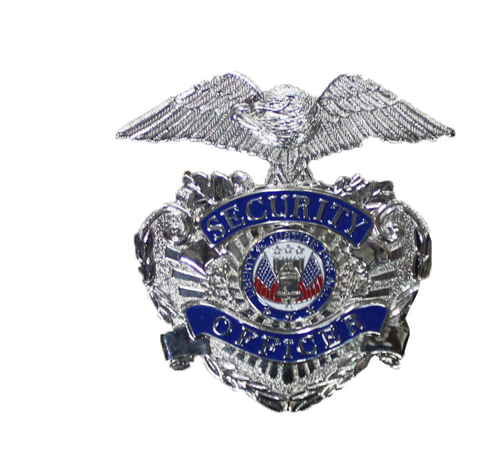Silver/Blue Eagle Security Officer Badge (Nickel) by Solar 1