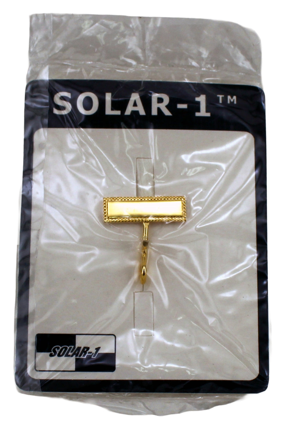 Solar 1 Simple Pin ID Holder Gold 1 Count