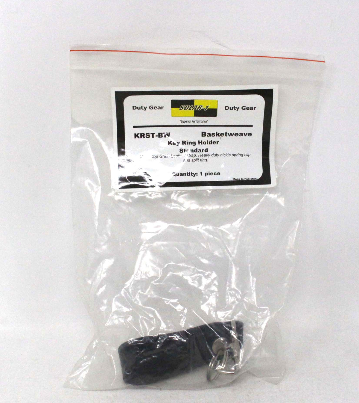 Duty Gear Leather Key Ring Holder Standard Black by Solar 1
