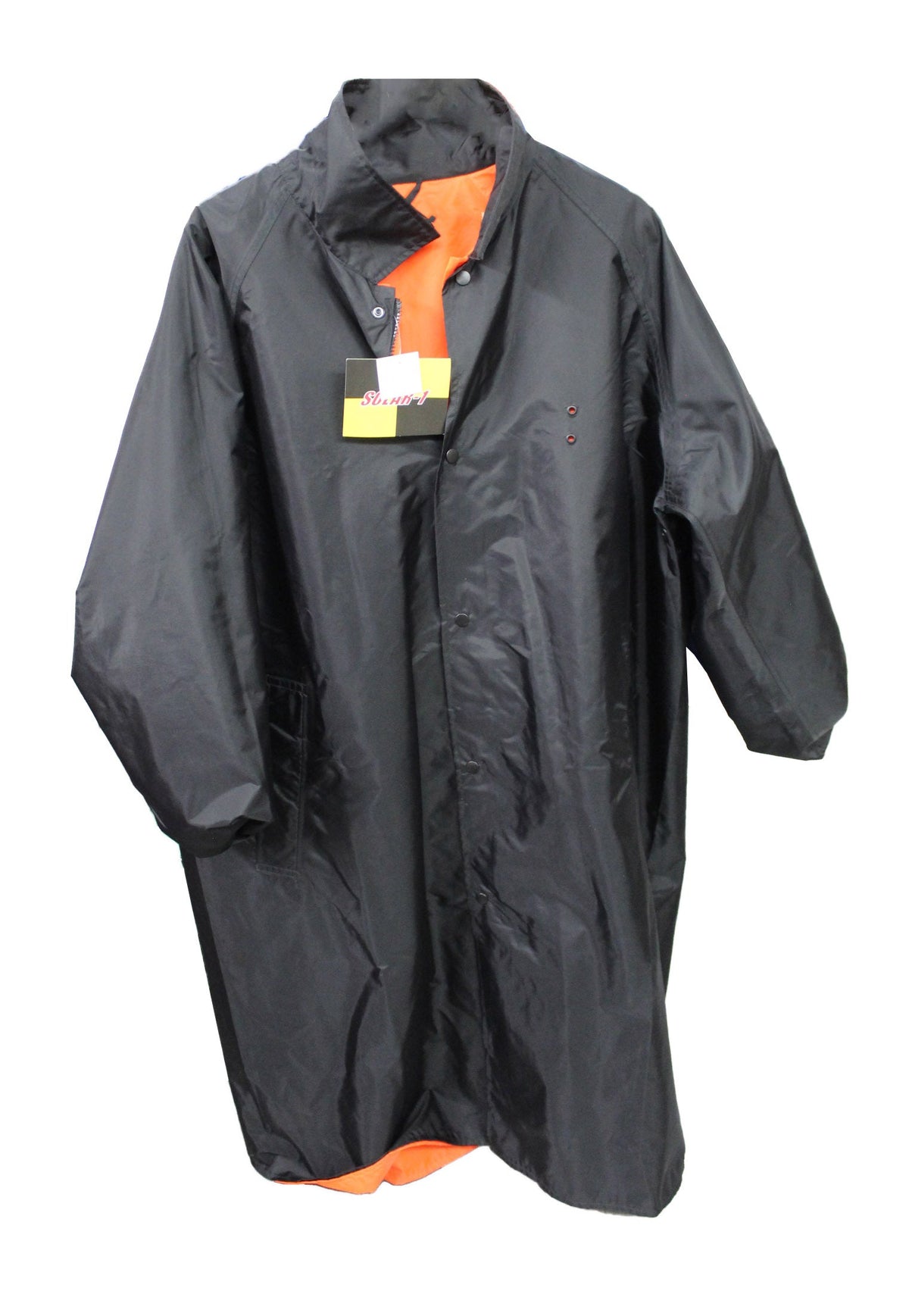 Solar 1 Clothing Knee Length Police Raincoat Reversible RR01 Orange/Black XL