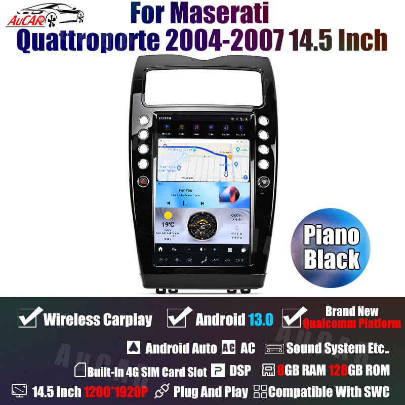 Smart Head Unit For Maserati Quattroporte 2004-2012 14.5 Inch Screen Android 13