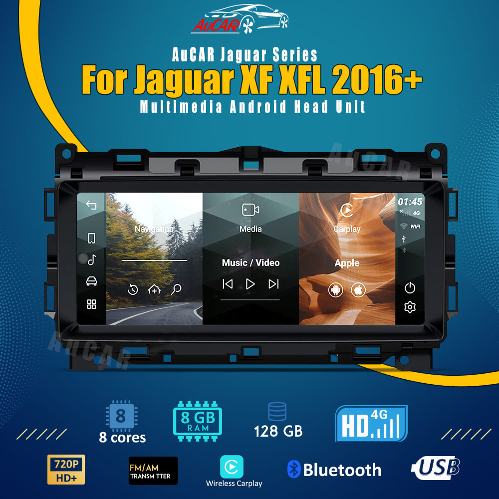 Smart Head Unit For Jaguar XF XFL 2016+ 12.3 Inch Screen Android 13