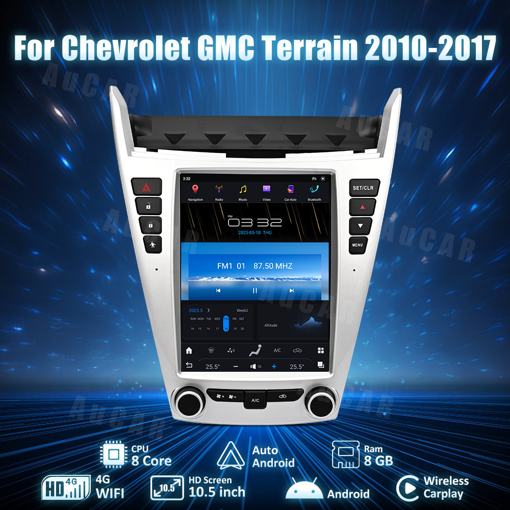Smart Head Unit For Chevrolet Terrain 2010-2017 10.5 Inch Screen Android 12