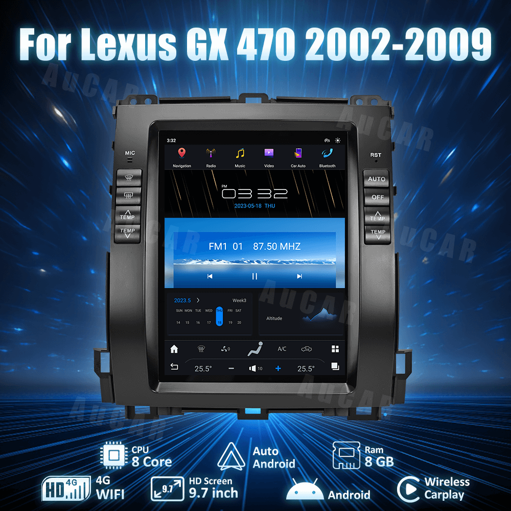 Smart Head Unit For Lexus Gx470 2003 9 Inch Screen Android 10