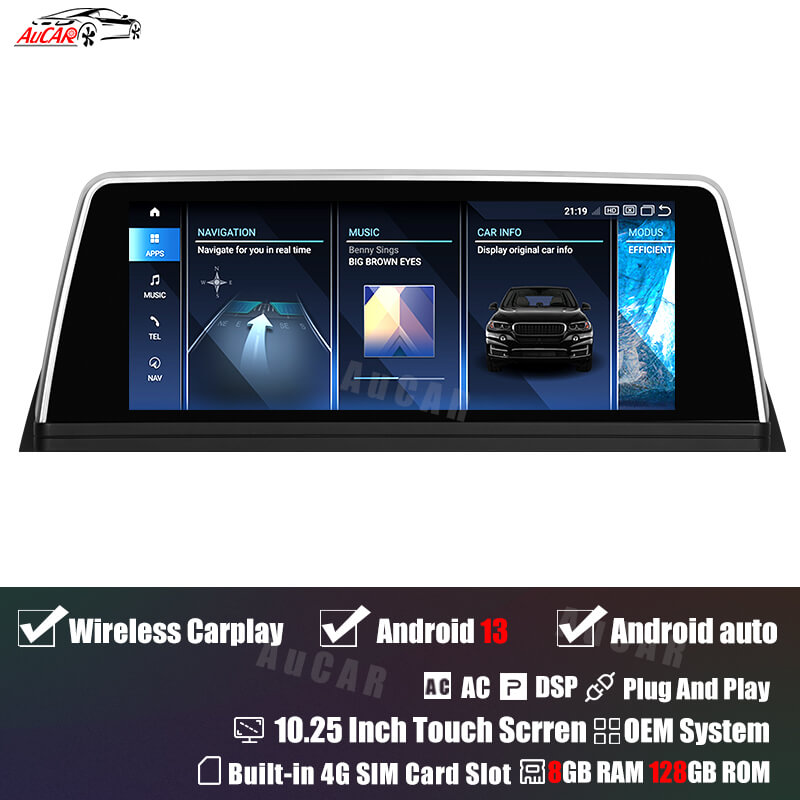 Smart Head Unit For Bmw 7 Series 2009-2012 10.25 Inch Screen Android 13