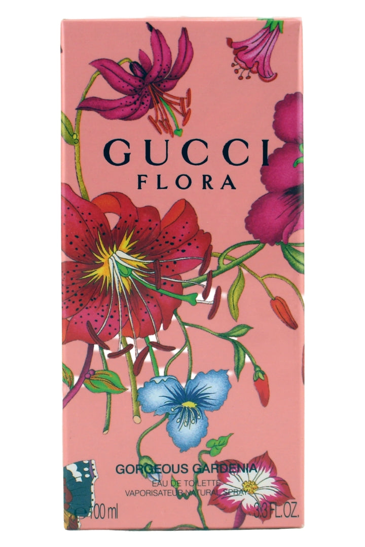 Gucci Flora Gorgeous Gardenia Eau De Toilette Natural Spray 3.3 Fl Ounce