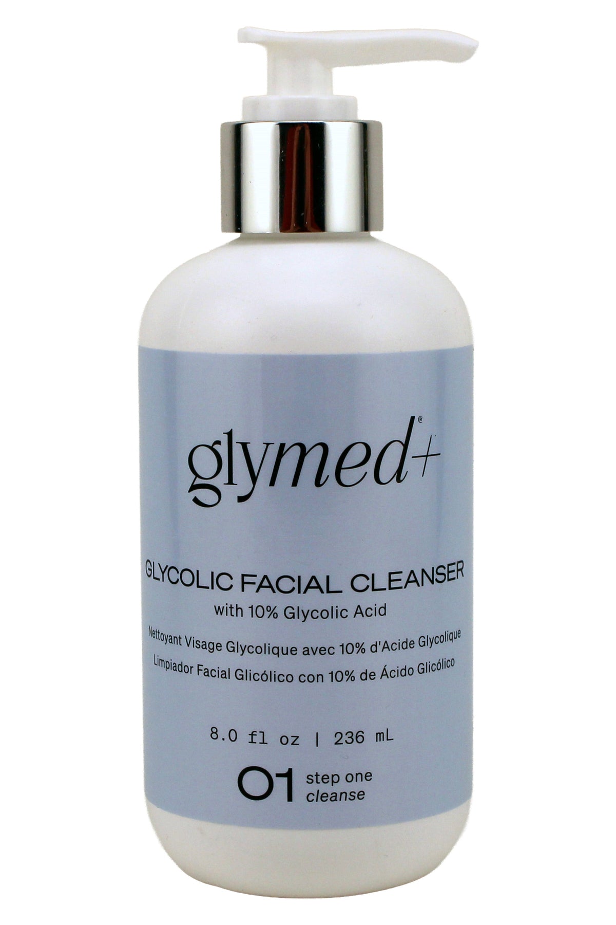 GlyMed Plus Glycolic Facial Cleanser With 10% Glycolic Acid 8 oz