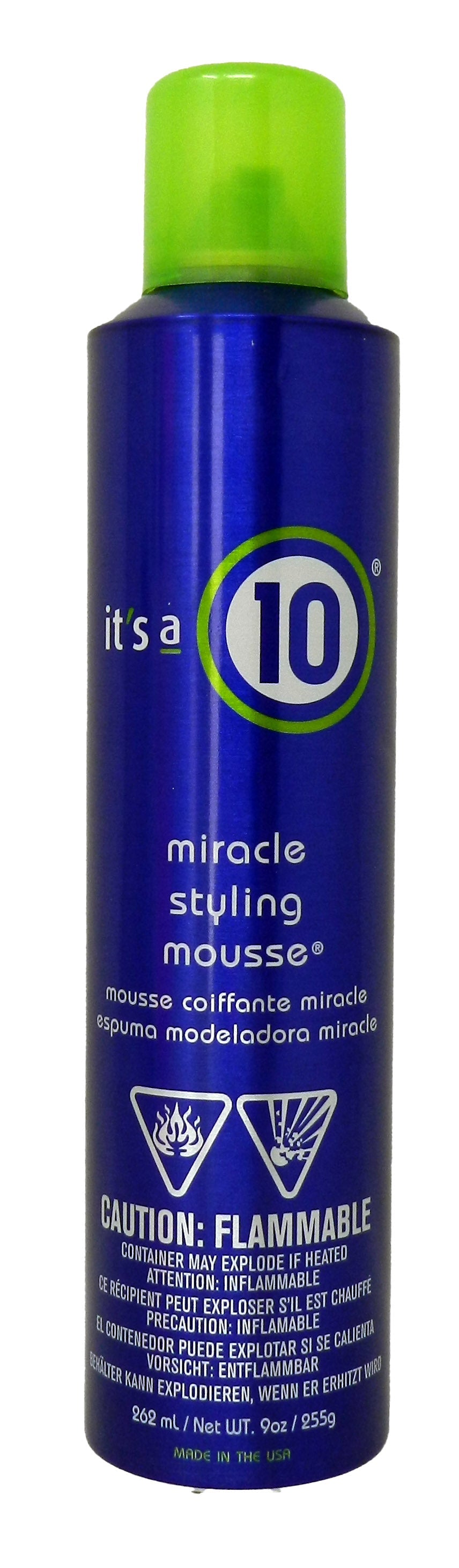 It's a 10, Miracle, Hair Styling Foam, For Volume, Medium Hold, 262 ml