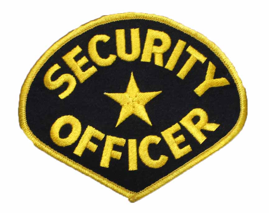 Black/Yellow Security Officer Patch by Solar 1