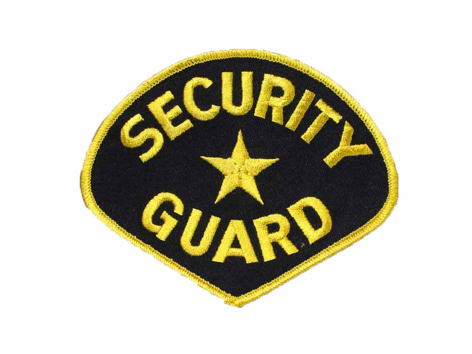 Black/Yellow Security Guard Patch by Solar 1