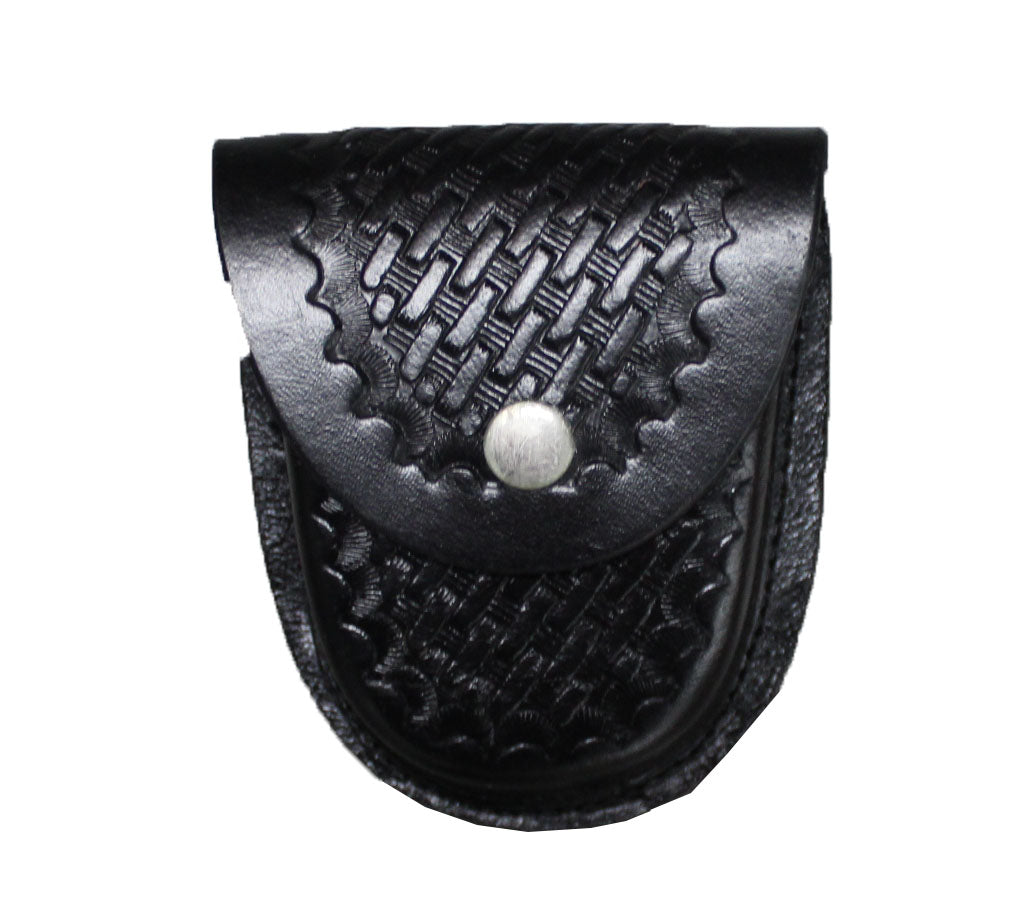Duty Gear Basketweave Hand cuff Case Over Size Black by Solar 1