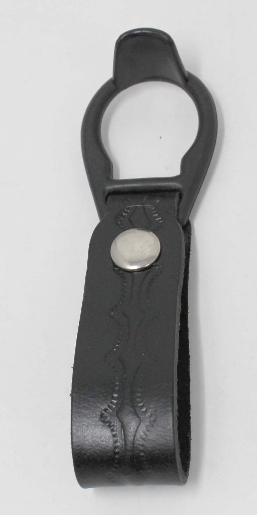 Duty Gear Leather Baton Holder Side Black by Solar 1