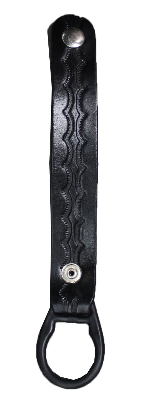 Duty Gear Leather Baton Side Holder Black by Solar 1