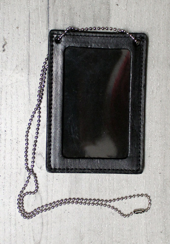 Duty Gear Leather Identification Holder Black by Solar 1
