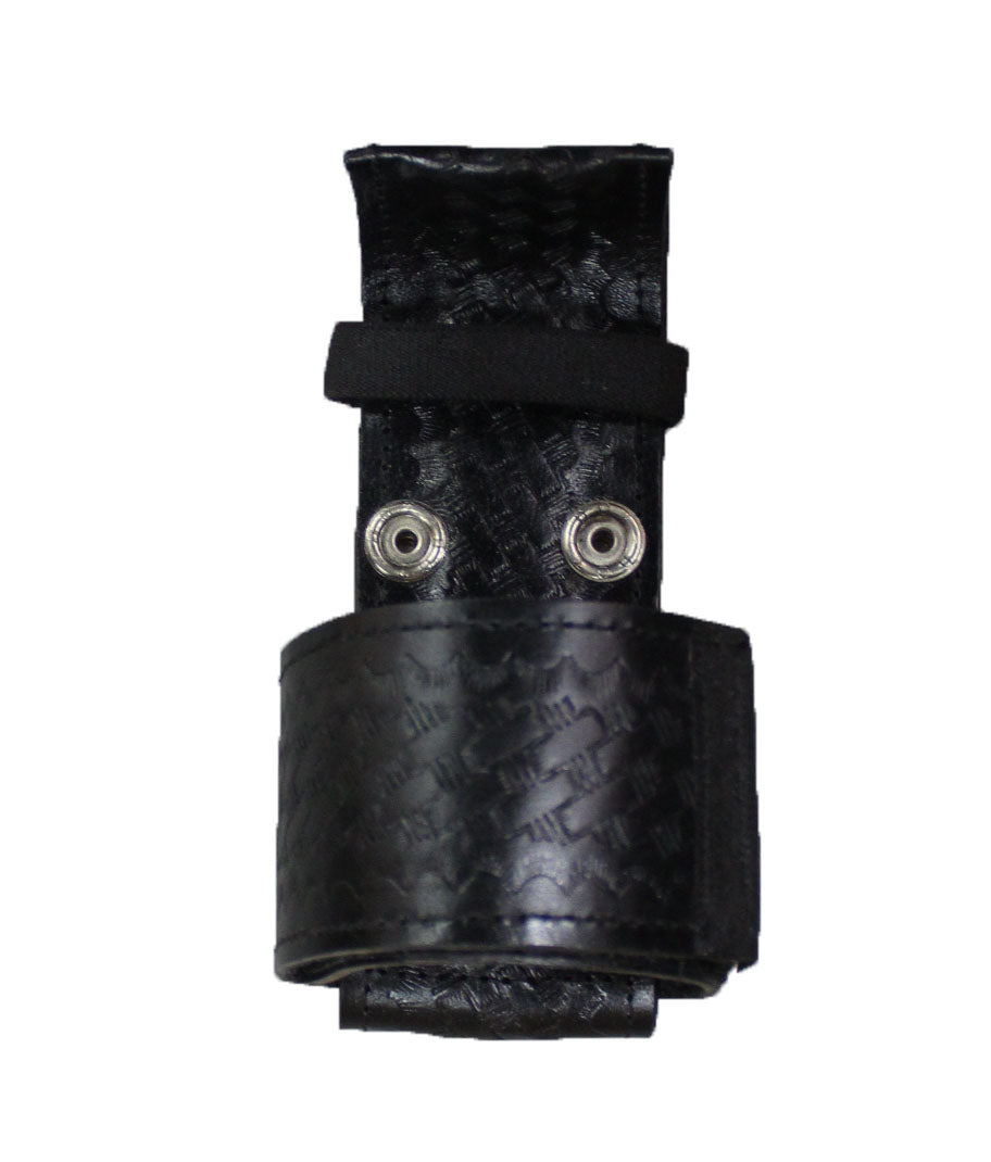 Duty Gear Leather Radio Holder Black By Solar 1 Basketweave