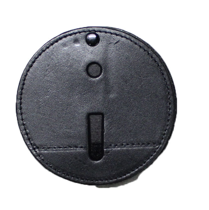 Leather Badge Holder Black by Solar 1