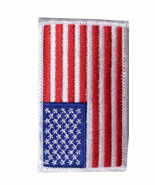Red/White/Blue American Flag Patch Left Sleeve by Solar 1